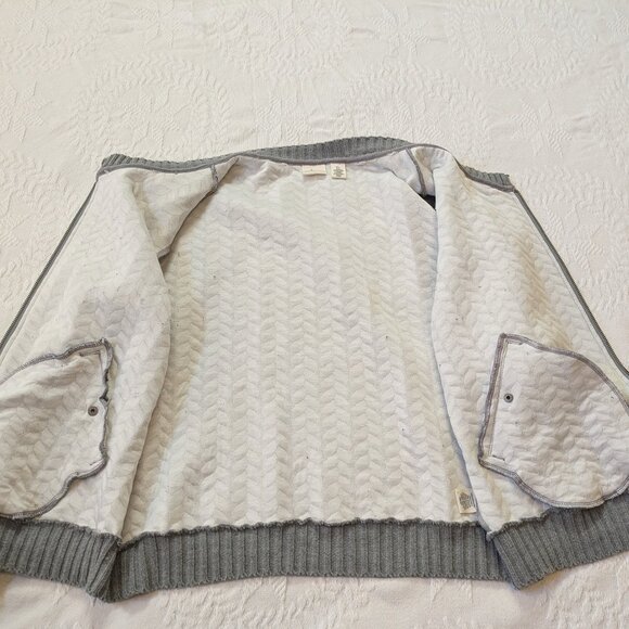 Westbound Gray Cardigan Zip Front Snap Pockets XL - Picture 11 of 12